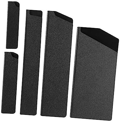 DECHOUS 5pcs Abs Material Blade Protective Cover Finger Guard Cutting Kitchen Sheath Multi-Purpose Sleeves Flocking Liner Sheathes
