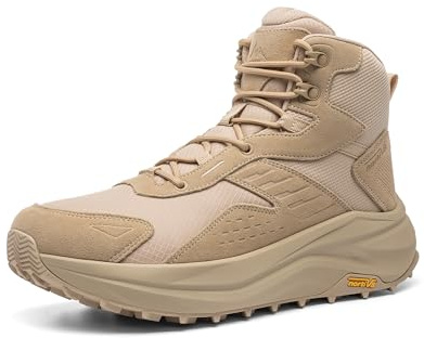 NORTIV 8 Men's Wide Toe Box Hiking Boots,Size 13,Sand