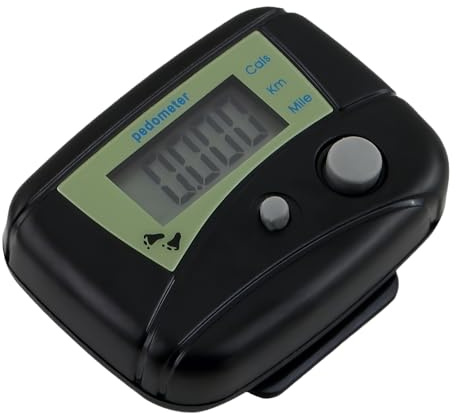 Schrittzähler zum Gehen – Digitaler LCD-Schrittzähler, Aufzeichnung, Übung, Sport-Monitor für Aufzeichnung, Entfernung, Schwimmen, Fitness, Workout, Outdoor, Reisen, Indoor
