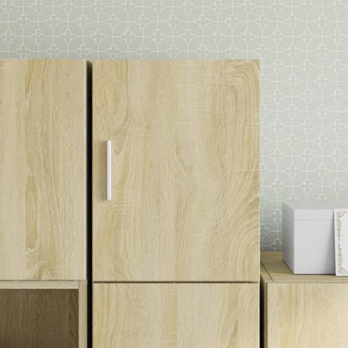 Hoopleep Wandschrank Sonoma-Eiche 30x42,5x40 cm, Holzwerkstoff, Hängeschrank für Schlafzimmer, Wohnzimmer, Büro, vielseitige Aufbewahrung