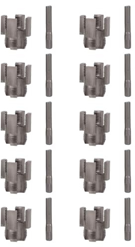 Strumento per filettare tubi interni ed esterni da 10 pezzi Filettatrice per tubi integrata DN20 da 3/4 pollici Tubi MPP in PVC PPR
