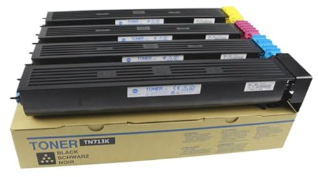 Cartuccia toner TN713 da 4 confezioni compatibile con fotocopiatrici serie C659 e 759