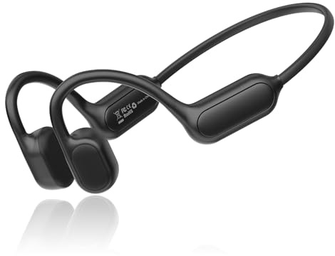 Bone Conduction Headphones, IPX5 Waterproof Bluetooth Open Ear Earphones | Type-C Quick Charging, Built in Mic, 8 Hours Player Time,Sports Headsets for Running, Cycling, Walking, Workout