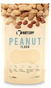 BuffSupp, Premium Peanut Flour, Light Roast, 500g, (17.63oz)
