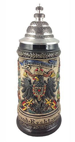 Zöller & Born Bierkrug Zinn Deutschland Adler Seidel 0,5 Liter Bierseidel