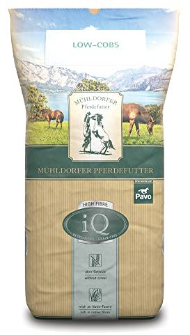 Mühldorfer iQ Low Cobs - 20 kg - Für Pferde mit Getreideunverträglichkeiten - Zucker- & Stärkereduziert