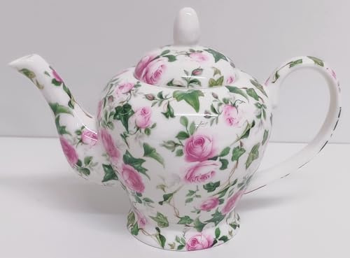 Rainbow Decors Théière en porcelaine fine décorée à la main au Royaume-Uni 575 ml
