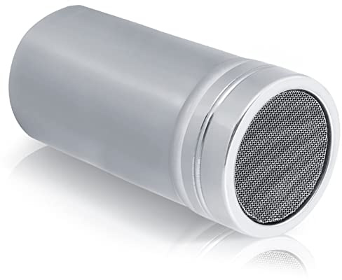 Cocoa Powder Shaker Sprinkler, Kitchen Restaurant Seasoning Bottle Salt Sugar Pepper Powder Flour Container Sieve Cover Sifter(L)