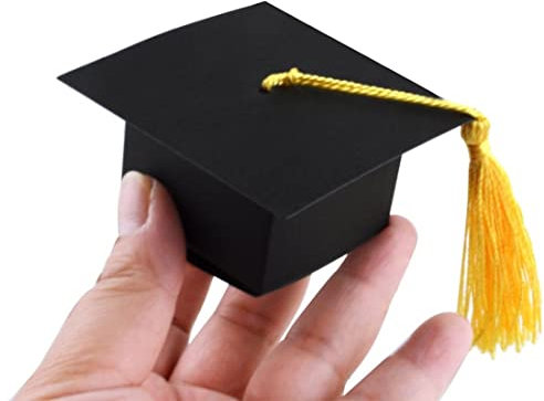 8 Stück Partygeschenk Pralinenschachtel，Packaging box，Bachelor kappe candy box，Süßigkeiten box，für Abschlussfeier，Bankett zur anerkennung der lehrer，Klassentreffen