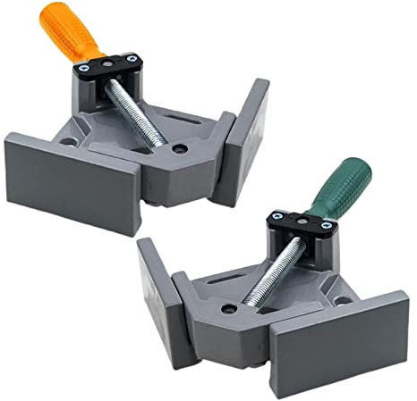 Soporte de ángulo recto 1 Uds. Abrazadera de soldadura de esquina de metal de ángulo recto ajustable de 90 grados Clip de fijación de marco de imagen abrazaderas de carpintería herramientas de carpi
