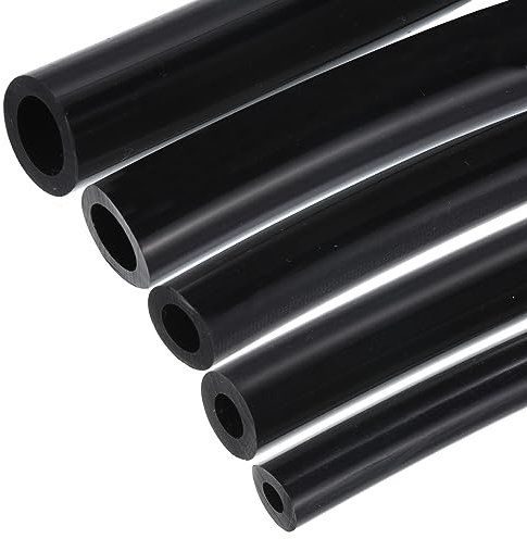 QUARKZMAN Vakuum Silikon Rohrleitung Schlauch 5mm 6mm 8mm 10mm 12mm ID 3mm Wand Dick 10ft Schwarz Hohe Temperatur für Motor