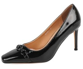 QUEEN HELENA Décolleté con Tacco a Spillo Scarpe Lucide Eleganti Donna ZM9617