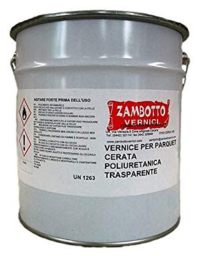 ZAMBOTTO VERNICI Transparent Thixotropic Polyurethane Parquet Paint + Catalyzer (3 L + 1.5 L, Gloss)