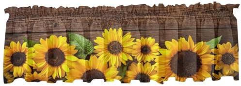 Mantovane da cucina 54'' L x 18'' L Tende mantovane Mantovane per finestre rustiche Protezione Asta Tasca Decorazione per cucina Bagno Caffetteria Soggiorno Stile 2 Tende da cucina Mantovane T