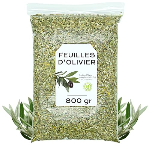 Olivo Infusión Hojas 800g | Con Propiedades Antioxidantes y Depurativas, Destaca por su Sabor Herbal Suave y su Agradable Aroma Natural