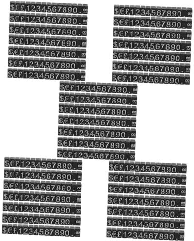 GETAJGHSD 50sätze Preisdisplay Würfelständer Für Preisschilder Für Einzelhandel Juweliergeschäfte Supermärkte Und Mehr Symbole Langlebig Und Leicht