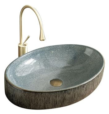 Lavabo Salle de Bain Petit lavabo de comptoir rétro Simple, salle de bains, éviers de piscine, Patio, bassin d'eau de balcon de maison Vasque à poser