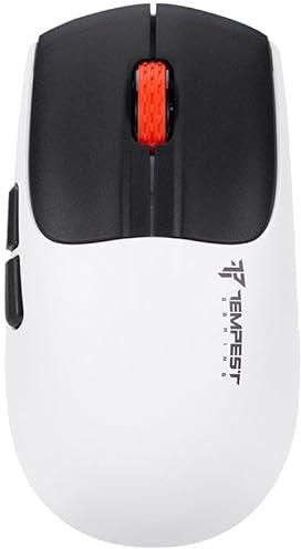 Tempest X18 Shatter Ratón Gaming Inalámbrico, 11200 dpi, RGB, Triple Conexión 2.4GHz, Bluetooth y Cable, 53g, Ratón Blanco