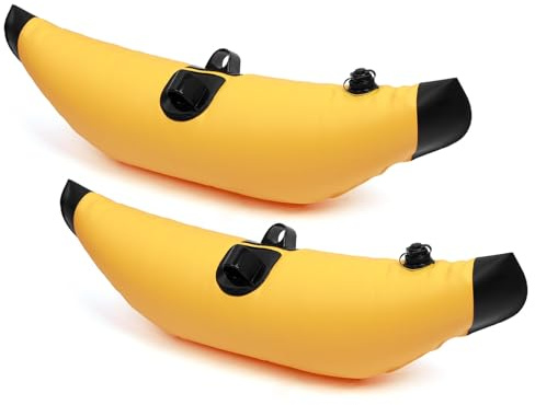 Wakects Smabizzatore in Kayak Gonfiabile Stabilizzatore Galleggiante in Kayak PVC con Foca (Yellow)