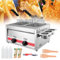 WQZzjm Freidora de Gas Comercial de Acero Inoxidable para Bares y restaurantes. Potencia de Fuego Ajustable. Incluye Rejilla para condimentos y botelleros para Salsas. Capacidad: 10 l (20 l).