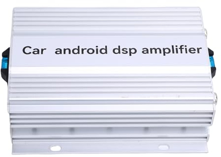 Car Amplifier 4-Channel AB Class 5.04x4.13in | Aluminum alloy compact sound amp for head units, 4 high- inputs for subwoofer, % distortion -min setup