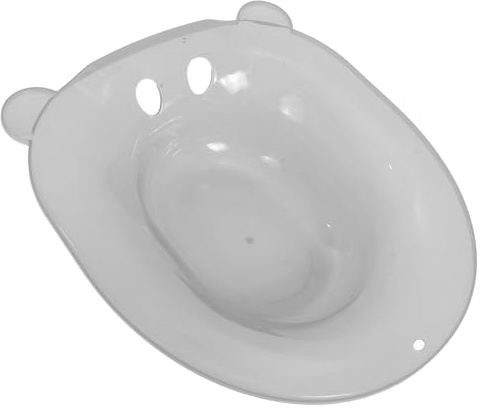YOSADIER Sitzbadewanne für Frauen aus Stabilem PP mit Tiefem Becken zur Postnatalen Pflege und Hämorrhoidenbehandlung Einzigartiges Design für Toilette Geeignet