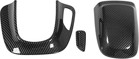 Copriresto Anteriore per Sedile, Rivestimento in Stile Fibra di Carbonio con Anello a Pulsante, Protezione per Telaio, Compatibile con Mercedes - Classe C W206 2022 e Successi