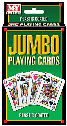 M.Y Jumbo-Spielkarten, wasserfeste Jumbo-Spielkarten, ideal für Partys, Gartenspiele und Spiele im Freien