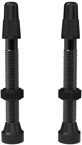 WTB Aluminum Tubeless Presta Bicycle Valve (2 Pieces, 46mm, Black)