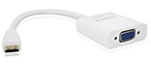 Approx APPC20 - Mini HDMI a VGA Adapter, Color Blanco