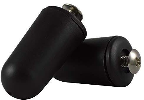 Rolladenstopper Rollladen-stopper Anschlagstopper Rolladen-Anschlagstopper Rund geschlossen (Wespenschutz) Dunkelbraun 2 Paar (4 Stück)