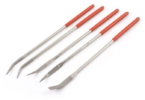 Aexit 5 Stück 140mm flache runde gebogene gebogene Diamant-Riffler-Feilen (be2c963e4f12d891d2b378e6896c20f1)
