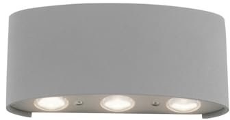Paul Neuhaus LED Wandleuchte Carlo 9488-21, silber matt Außenleuchte | Außen- Innenleuchte, Up&Down, 6,5W 510lm hell, IP54