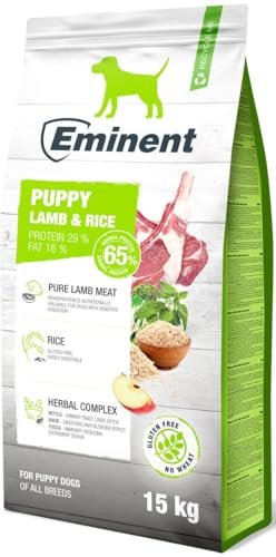 Eminent Puppy Lamb & Rice High Premium – Glutenfreies Welpenfutter mit Lamm & Reis für Sensible Welpen Aller Rassen