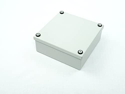 TEMPA PANO Waterproof Junction Box - IP55 Rated, Mild Steel, Grey, Single Piece, 150 x 150 x 60 mm