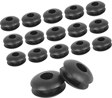 A ABSOPRO 4mm Doppio Lato Gomma Gommini Auto Elettrico Cavo Protezione Guarnizione