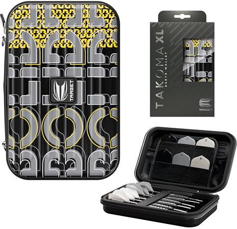 Target Darts Takoma Wallet Bolide Edition XL Case, Halter, Wallet, Set Aufbewahrungsboxen, Case - Aufbewahrung von 2 Sets (6 komplett montiert) und Zubehör