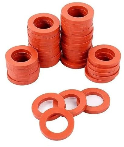 Flachdichtung 3/4 Rot 2mm (10 Stück)