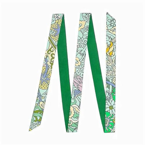 Schals Tücher Halstuch Scarf Langer Damenschal, Modischer Damengürtel, Schmaler Kopfschal Für Damen, Seidenschal, Krawattentasche, Bänder 11