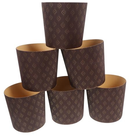 Mikinona Caissettes en Papier Marron Résistantes à L'huile et Étanches Lot de 25 pour Pâtisserie Cuisson la Maison Fête de Mariage