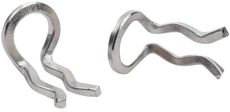 Bike Brake Caliper Spring Clips 10-Pack for XT for SLX for XTR Bicycle Pad Pin Stainless Steel 31x5.5x2.8mm(Titanium)