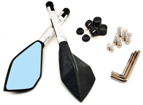 Motorrad Lenkerendenspiegel Für K&AWASAKI Für Z1000SX Für Z750 Für Z1000 Für Z650 Für Z900 Für Z800 Für Z250 Universial Motorrad Griff Bar Ende Seite Retrovisor(G)