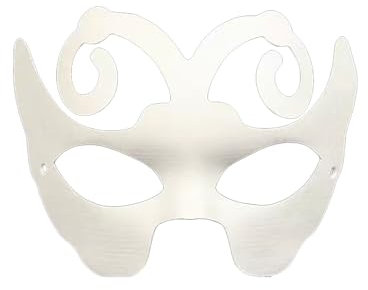 NPXUAMTJ Unpaintd Masquerades Paper Mache Verniciabile Halloween Cosplay Costumi Bambini Adulto