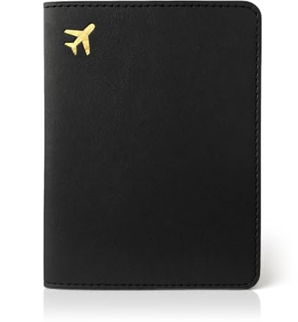 OuryTech Housse de Passeport, Porte-Passeport, Organisateur de Passeport, Blocage RFID, Organisateur de Documents de Voyage, Pochette en Cuir pour Passeport, Étui à Passeport Voyage