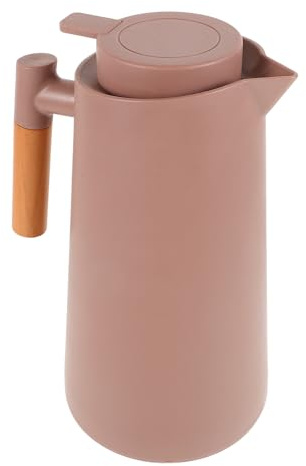 ANDRESLAD Borraccia Termica con Manico 1l, Brocca D'acqua Isolata Sottovuoto per Caffè e Bevande Calde e Fredde, Caraffa Termica Portatile per Casa e Ufficio con Coperchio Sicuro