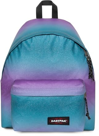 EASTPAK Zaino Padded Pak'r Iridescente Glitterato, Viola e Turchese Sfumato, 24L, 40x30x18cm