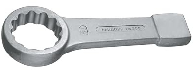 GEDORE Schlag-Ringschlüssel 24 mm, Hochpräzise Schlüsselweite, Robust für Industrie & Handwerk, Made in Germany - 24mm