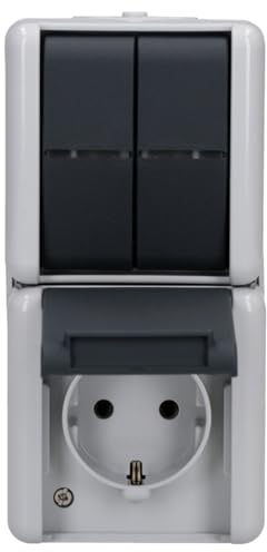 Jung 875W SCHUKO-Steckdose mit Serienschalter