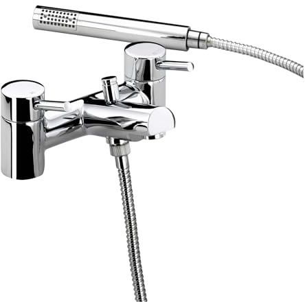 Bristan Prism Bathroom Taps, chrome bath shower mixer tap | PM BSM C, Modern design, Matching bathroom sink taps available, Lifetime Cover