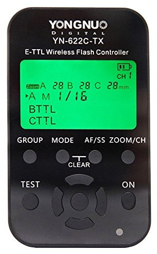 YONGNUO YN-622C-TX LCD Flash Transmitter for YN-622C Trigger for Canon DSLR Camera